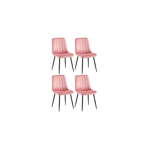 CLP 4er Set Stühle Dijon Samt pink