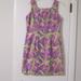 Lilly Pulitzer Dresses | Lilly Pulitzer Purple Pink Green Floral Print Sleeveless Cotton Sheath Dress 10 | Color: Pink/Purple | Size: 10