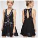 Free People Dresses | Free People Adelaide Festival Slip Flowy Boho Dress Women Size S / M | Color: Black | Size: S