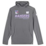 Alexis Lafreniere New York Rangers Player-Worn Gray "Hockey Fights Cancer" Hoodie from the 2021-22 NHL Season