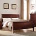 Alcott Hill® Bader Sleigh Bed Wood in Brown | 47 H x 80 W x 91 D in | Wayfair ALTH3334 42663889