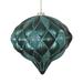 The Holiday Aisle® 5.7" Matter-Glitter Diamond Onion Ornament Plastic in Green | 5.7 H x 5.7 W x 5.7 D in | Wayfair HLDY3595 32575518