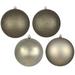 Northlight Seasonal Holiday Décor Ball Ornament Plastic in Gray/Black | 10 H x 10 W x 10 D in | Wayfair N592523DA