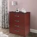 Latitude Run® Briles 4 Drawer Chest Wood in Red | 43 H x 36 W x 22 D in | Wayfair C68654A7763A4457B8FB246D2567B7F0