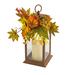 The Holiday Aisle® Sunflower & Pumpkin Decorated Harvest Lantern Plastic | 14 H x 8 W x 10 D in | Wayfair 9E3BA719CC424D10B2072DF7A5AC18E9