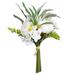 Primrue 14" Artificial Peony Bouquet in Blue/White/Yellow | 14 H x 8 W x 10 D in | Wayfair 5B4C812ED263466F9B9803EB13826D83