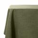 WAITER TREE Faux Linen Tablecloth Rectangle Washable Wrinkle and Water Resistant Table Cloth Cover for Kitchen Dining Tabletop Christmas Thanksgiving Decoration (Moss Green, 140 x 240cm)