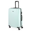 ITACA - Lightweight Suitcases Large - ABS Large Hard Shell Suitcase 75cm Travel Suitcase - Lightweight Suitcases Large with Combination Lock - Rigid Large Suitcase 4 Wheels Lightweight an, Mint Green