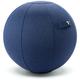 Sitting Ball Chair for Office and Home, Pilates Exercise Yoga Ball with Cover for Balance, Stability and Fitness, Ergonomic Posture Exercise Ball Seat with Handle and Pump (Dark Blue, 24 in)