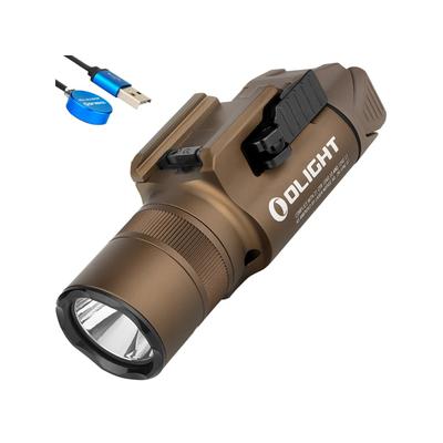 Olight Baldr Pro R Desert Rechargeable And Green Laser Combo LED Flashlight Cool White 1350 Lumens Desert Tan FL-OL-BALDRPROR-TN