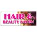 SignMission Hair & Beauty Salon Banner Sign Plastic in Brown/White | 24 H x 72 W x 0.1 D in | Wayfair B-72 Hair & Beauty Salon