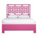 David Francis Furniture Palm Springs Low Profile Standard Bed Wood in Pink | 60 H x 42 W x 85 D in | Wayfair B4105BED-TXL-S139