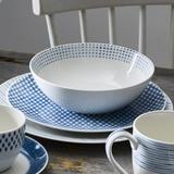 Noritake Hammock 12-Piece Dinnerware Set - Coupe, Service for 4 Porcelain/Ceramic in Blue | Wayfair 9349-12A