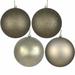 The Holiday Aisle® Holiday Décor Ball Ornament Plastic in Brown | 8 H x 8 W x 8 D in | Wayfair N592025DA