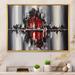 17 Stories Fantasy Red City Skyline - Floater Frame Print on Canvas in Black/Gray/Red | 8 H x 12 W x 1 D in | Wayfair
