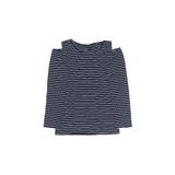Carter's Long Sleeve T-Shirt: Blue Stripes Tops - Kids Girl's Size 6