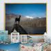 Millwood Pines Statue of Gold Horned Chamois - Floater Frame Print on Canvas Canvas | 12 H x 20 W x 1 D in | Wayfair