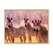 Ebern Designs African Zebra Family Portrait - Photograph on Canvas in White | 24 H x 36 W x 1 D in | Wayfair 735DEC60FF25488BABB1738BF670206B