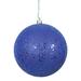 The Holiday Aisle® Holiday Décor Ball Ornament Plastic in Blue | 4.75" H x 4.75" W x 4.75" D | Wayfair 87A8ABBF226E418DA2E68366992E00EF