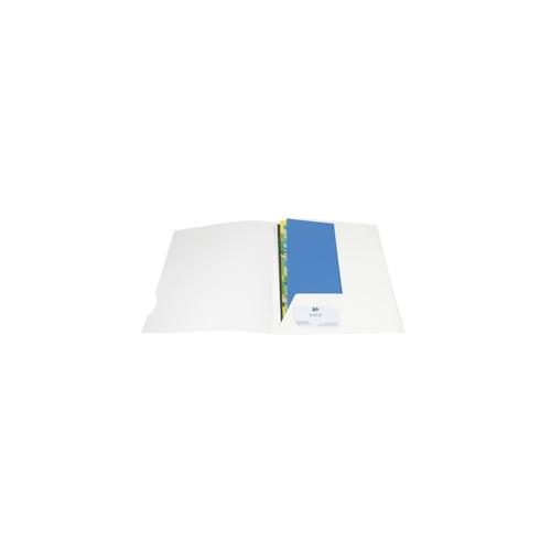 Exacompta 635017E 6x 20er Packung Präsentationsmappen Chromolux mit 2 Klappen und Einkerbungen aus 250g-Karton, für Format DIN A4 – Weiß