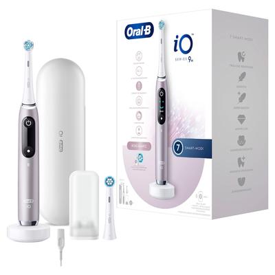 Oral-B - iO 9 in Rose + Lade-Reiseetui Elektrische Zahnbürsten 1 ct (251.29 € / 1 ct)