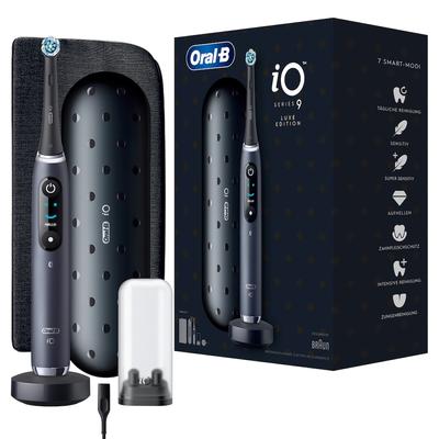 Oral-B - iO 9 in Schwarz + Lade-Reiseetui Elektrische Zahnbürsten 1 ct (243.89 € / 1 ct) Image