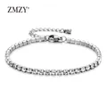 ZMZY nouvelle mode réglable Tennis Bracelet femmes brillant cristal lien chaîne Bracelet et Bracelet