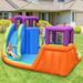 6-in-1 Inflatable Dual Water Slide Bounce House Without Blower - 180.5" x173" x 93" (L x Wx H)