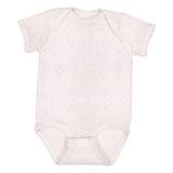 Rabbit Skins 4424 Infant Fine Jersey Bodysuit in White Reptile size 6MOS | Cotton LA4424, RS4424