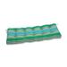 Pillow Perfect Outdoor Aruba Stripe Turquoise\Green Blown Bench Cushion