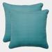 Pillow Perfect Outdoor Forsyth Pool 16.5-inch Throw Pillow (Set of 2) - 16.5 X 16.5 X 5 - 16.5 X 16.5 X 5