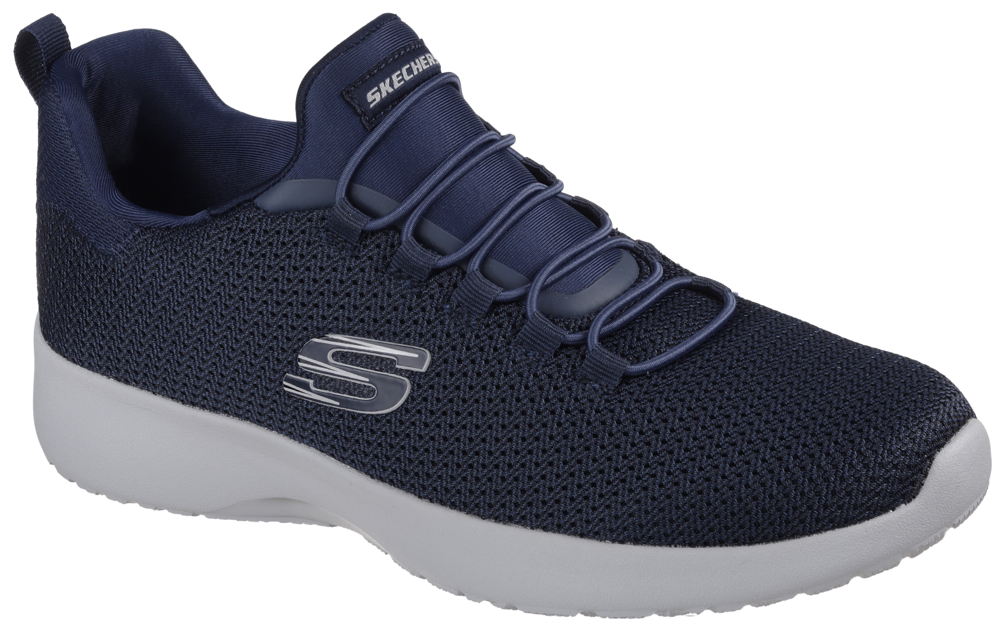 Slip-On Sneaker SKECHERS "DYNAMIGHT", Herren, Gr. 40, blau (navy), Textil, Schuhe, Slipper, Sneaker mit Memory Foam, Topseller