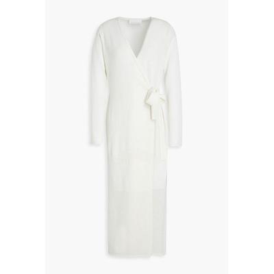 Pointelle-trimmed Cashmere Robe ...