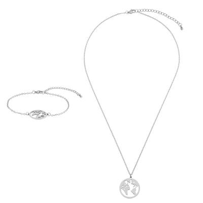 Heideman - Set Weltkarte Schmuck-Set 1 ct Damen