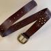 American Eagle Outfitters Accessories | American Eagle Dark Brown Leather Belt Western Size S | Color: Brown | Size: Os