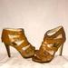 Michael Kors Shoes | Michael Kors Gladiator Heel Sandal Us 8.5 Tan/Brown Leather Zip Heel | Color: Brown | Size: 8.5