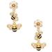 Kate Spade Jewelry | Kate Spade ‘All Abuzz’ Stone Bee Linear Earrings | Color: Black/Gold | Size: Os