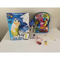 Disney Toys | Disney Inside Out Gift Basket Set Backpack Books Necklaces Stickers Play Pack | Color: Blue | Size: Osg