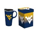 West Virginia Mountaineers 17oz. Travel Latte Mug with Gift Box