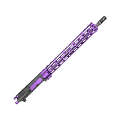 XTS Complete Upper Receiver w/o BCG AR-15 223/5.56 24.75in 16.5in Carbine 1-8 Twist 1/2x28 Thread M-LOK Bird Cage Black Nitride Finish Purple