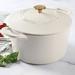 Martha Stewart Gatwick 7 qt. Cast Iron Round Dutch Oven w/ Lid Enameled Cast Iron/Cast Iron in White | 8 H x 13 W in | Wayfair 97282.02R