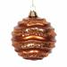 The Holiday Aisle® Stripe Candy Glitter Wave Ball Christmas Ornament Plastic | 6" H x 6" W x 6" D | Wayfair F3B7417CBBCF40F7B63295333CD3ABCA