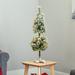 The Holiday Aisle® 1' Green Most Realistic Artificial Cedar Christmas Tree in White | 9 W x 5 D in | Wayfair F0EACEEDC36448DBA989FA6F478D5AE7