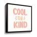 Trinx Kindness III Pastel Gallery Wrapped Floater-Framed Canvas Canvas, Wood in Pink | 10 H x 10 W x 2 D in | Wayfair