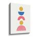 Corrigan Studio® Minimalist Boho I Bright Gallery Wrapped Canvas Canvas, Wood in Blue/Pink/Yellow | 10 H x 8 W x 2 D in | Wayfair