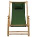 Bay Isle Home™ Patio Deck Chair Sling Chair for Balcony Deck Porch Bamboo & Canvas Solid Wood in Green/Brown | 35.4 H x 23.6 W x 41.7 D in | Wayfair