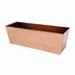 Charlton Home® Mangus Copper Plated Window Box Planter Copper in Brown | 7.5 H x 23.25 W x 7.75 D in | Wayfair 224696E954DE41AD8C84B8A64FA5A38E