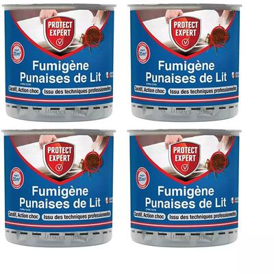 Multitanks - Lot de 4 boites de Fumigène anti-punaises de lit 10grs