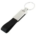 JONew-Porte-clés de voiture en cuir anti-perte porte-clés de véhicule automatique en métal