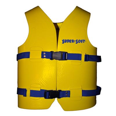 TRC Recreation Super Soft Youth Life Jacket Swim Safety Vest, Medium, Yellow - 1.65